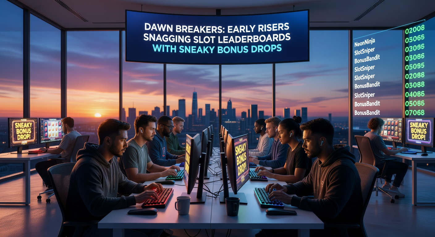 Leaderboard screenshot showing dawn breakers in top slots, with bonus meters overflowing during early morning hours