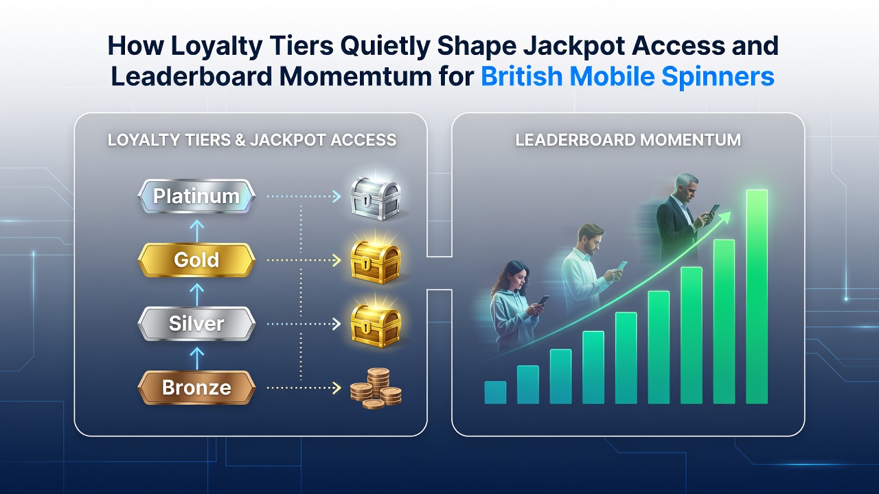 Mobile slot leaderboard interface displaying tier-based ranking positions and jackpot eligibility indicators