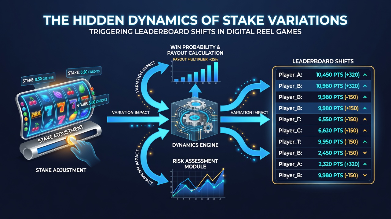 Analytics dashboard displaying stake variation trends and corresponding leaderboard position changes over time