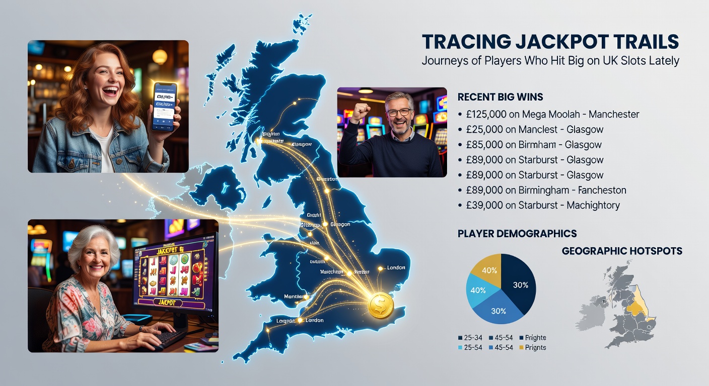 Players celebrating around a laptop showing a slot jackpot screen, with confetti and excitement in the air